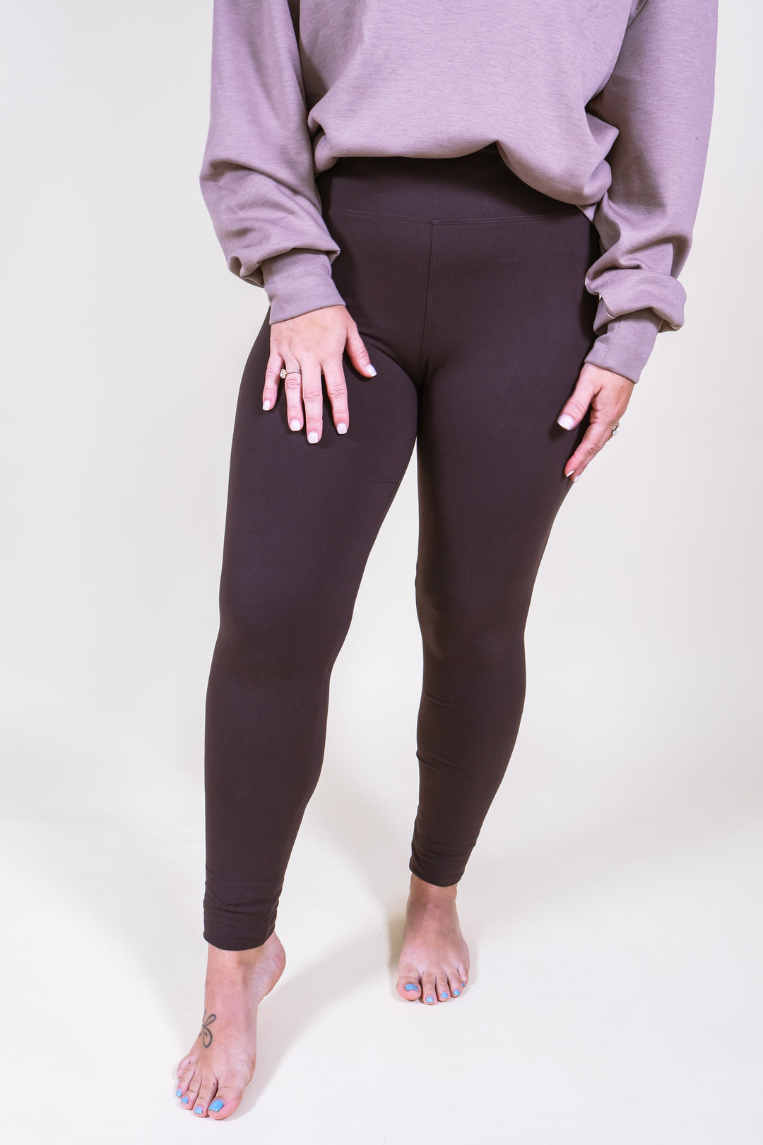Buttery Soft Leggings - Brown