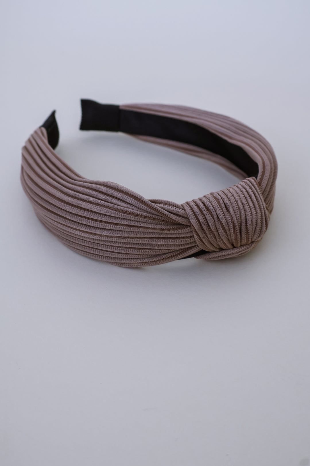Kora Knit Knotted Headband - Taupe
