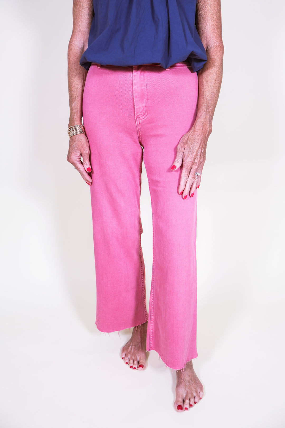 Closet Staple Wide Leg Pants - Rose