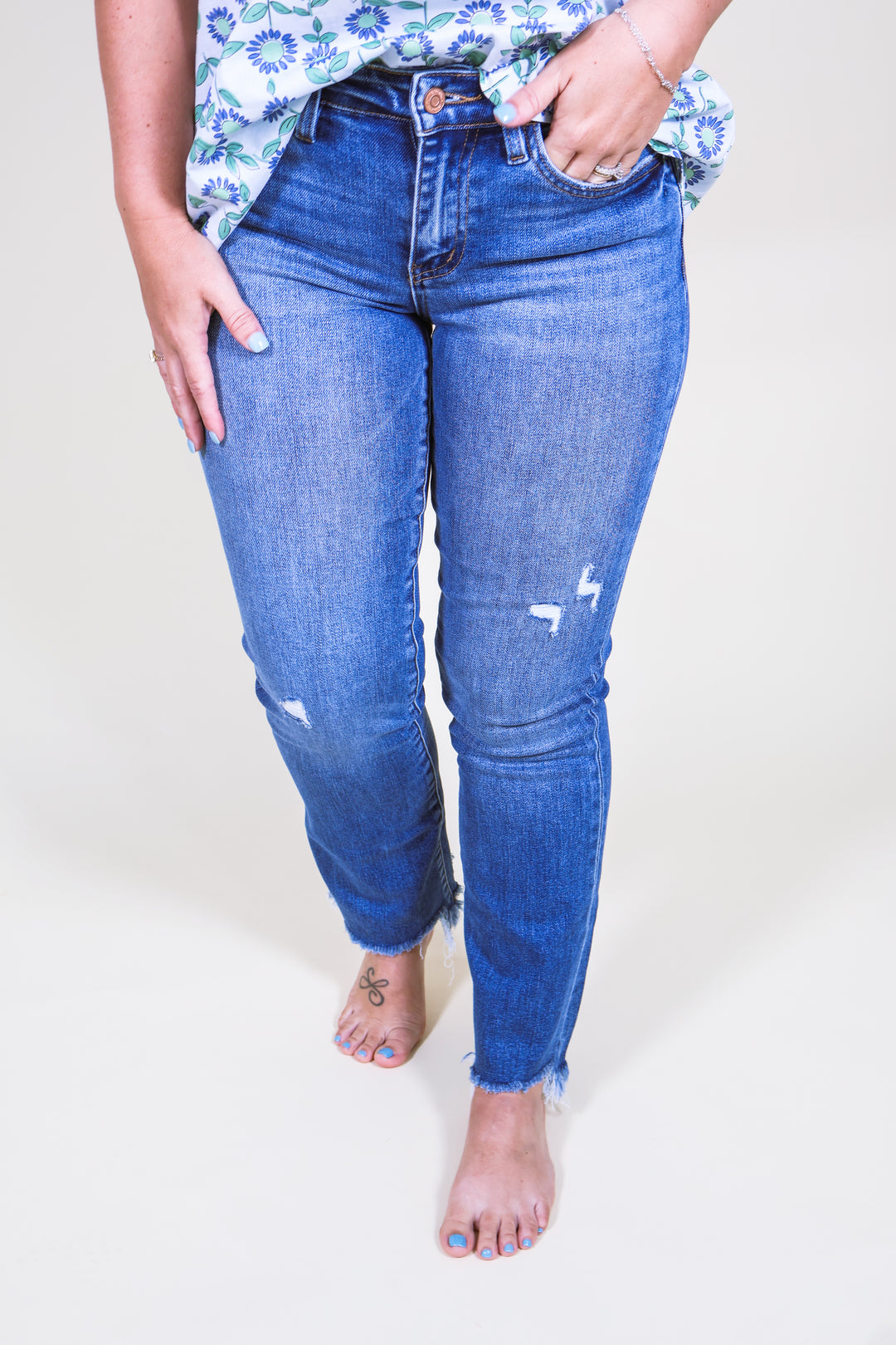 Quince Ankle Bootcut Jeans