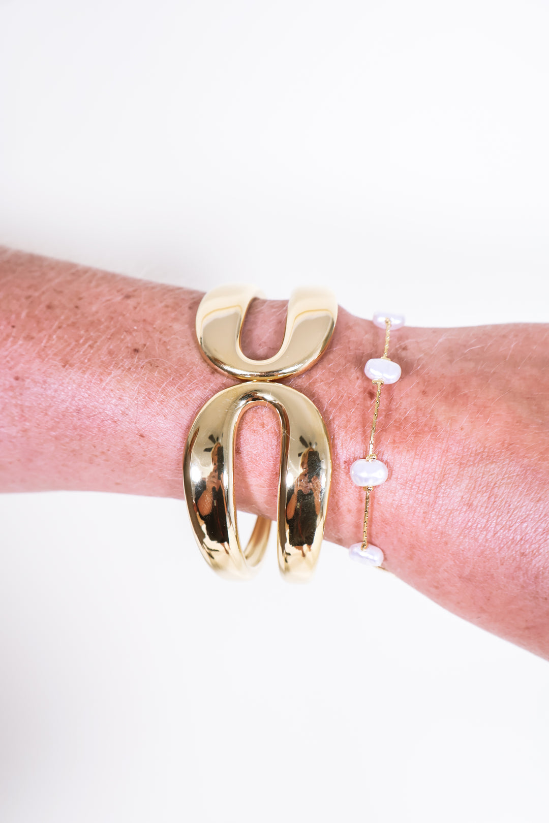 Double Up Bracelet Set - Gold
