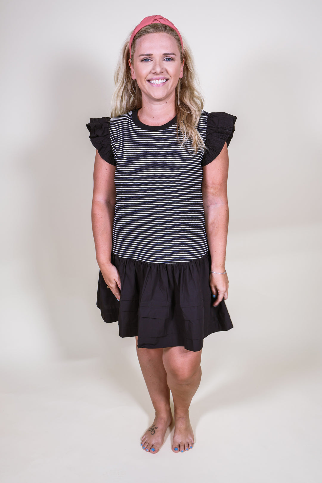 Effortless Throw On Dress - Black