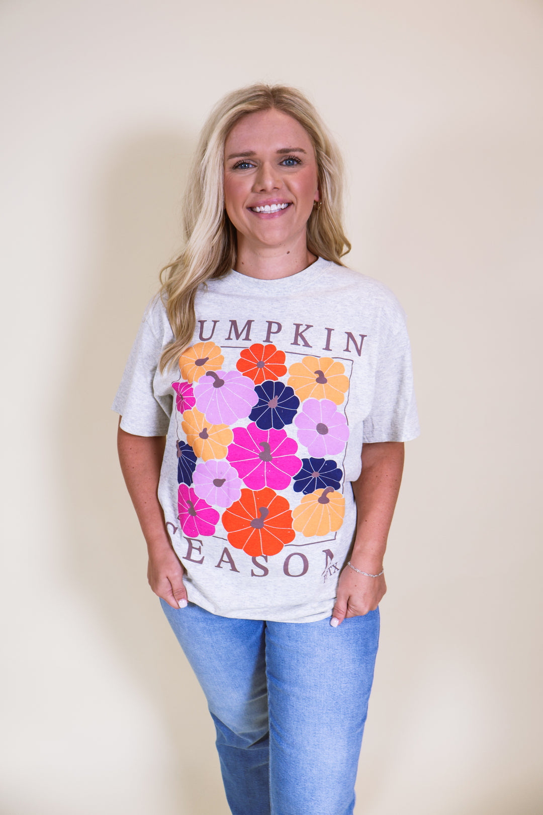Pumpkin Season Tee - Oatmeal Heather