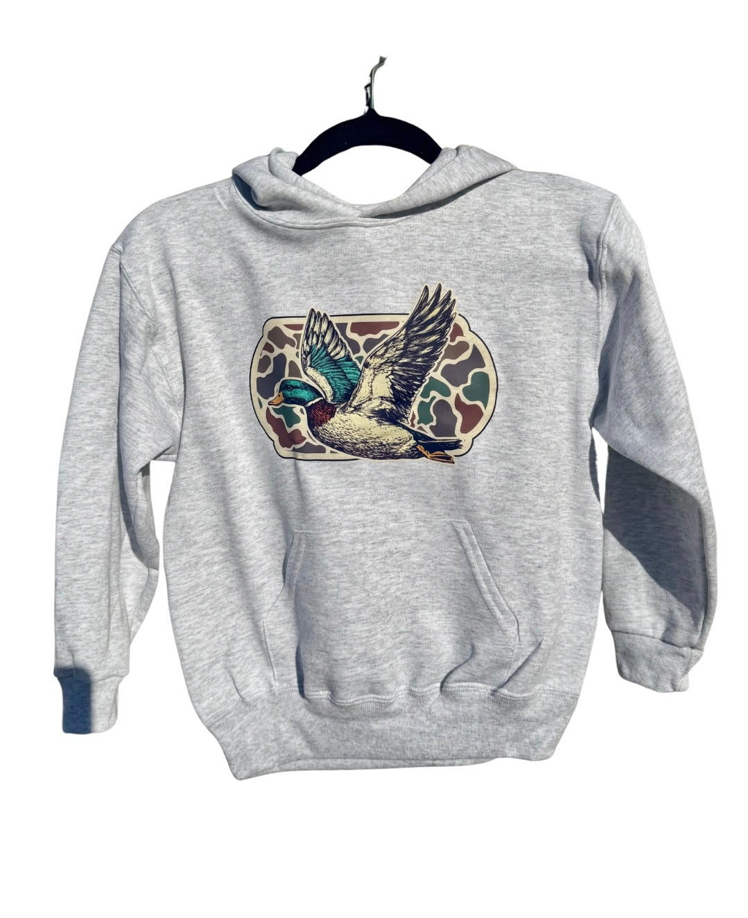Youth Duck Camo Hoodie - Ash