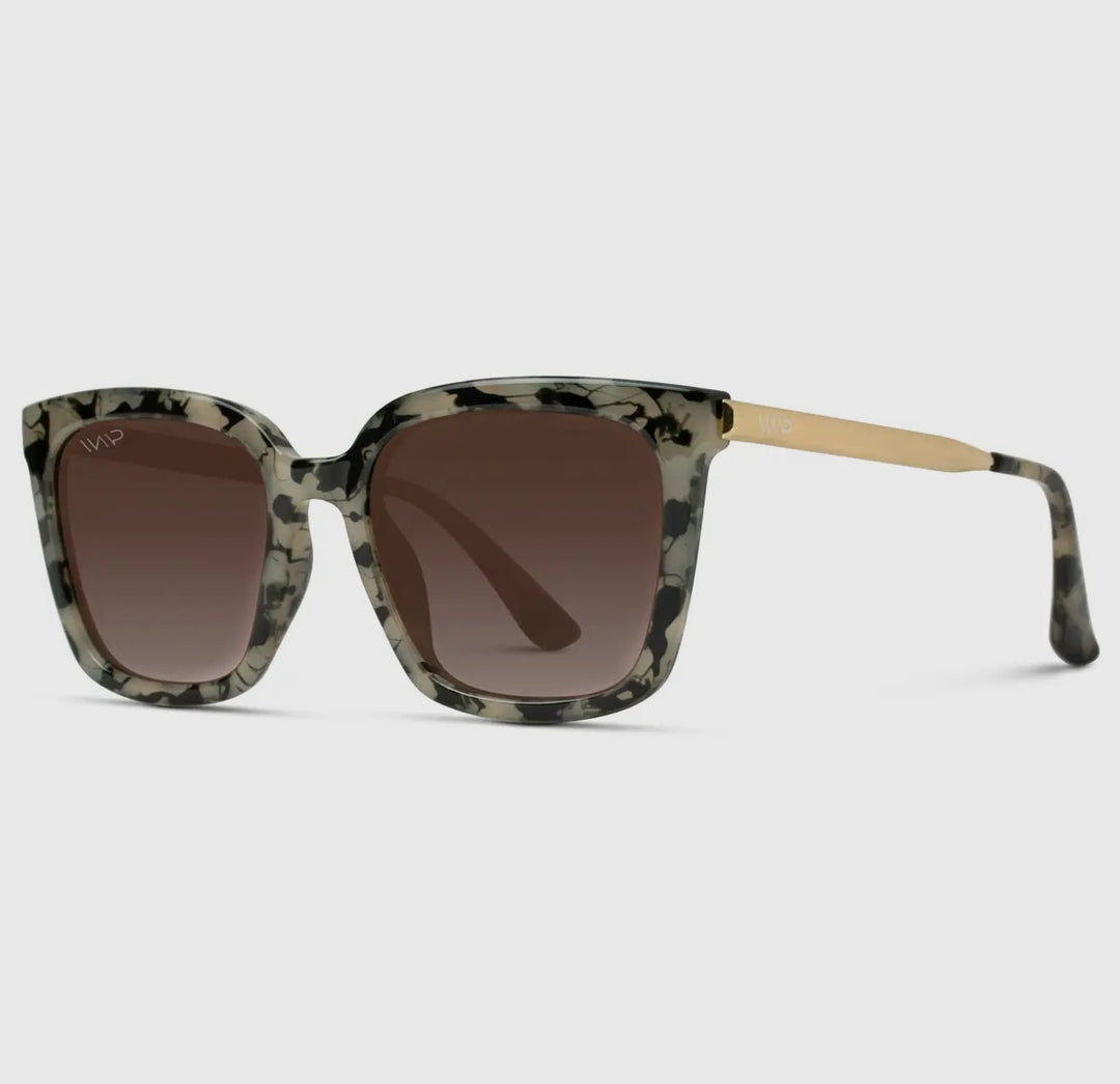 Madison Polarized Sunglasses - Beige Tortoise