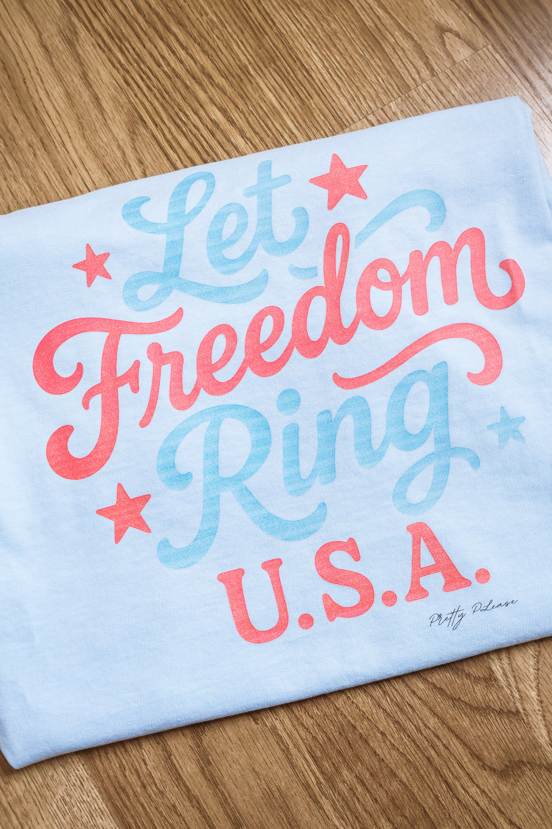 Let Freedom Ring Top - Blue
