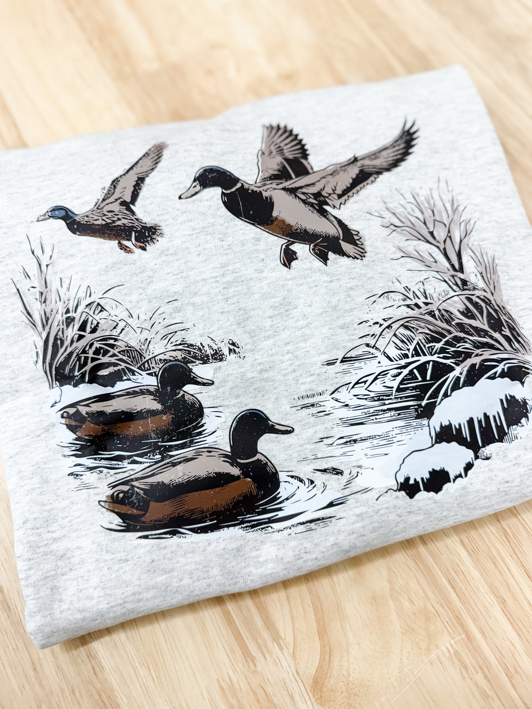 Duck Hunting Sweatshirt - Heather Grey