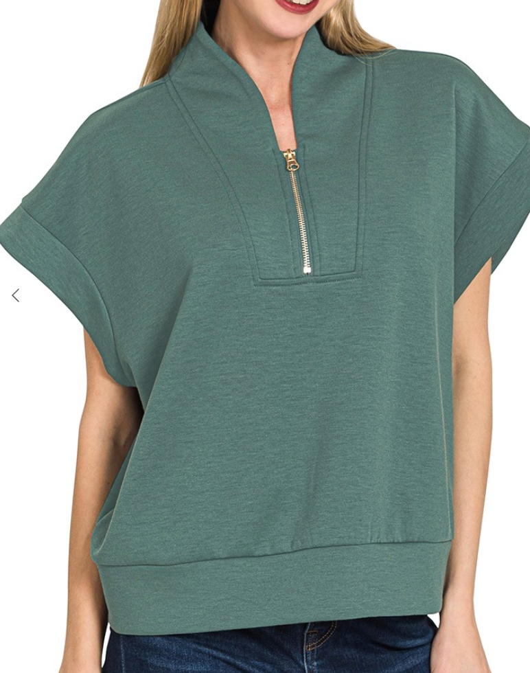 Sis Scuba Half Zip - Ash Jade