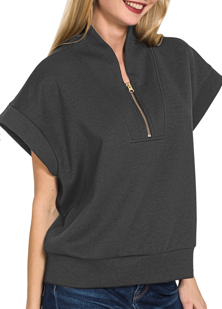 Sis Scuba Half Zip - Black