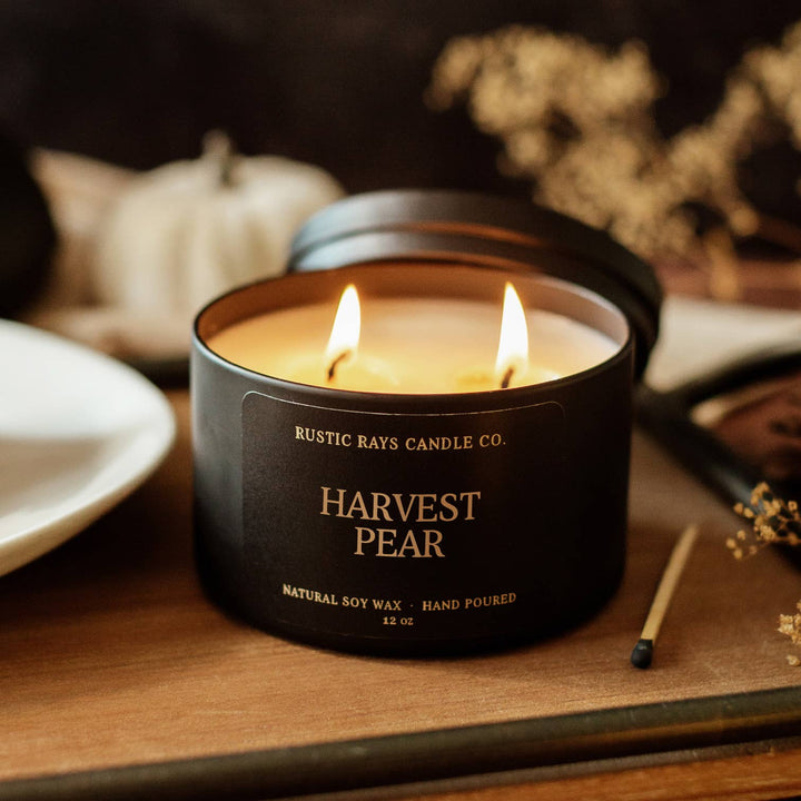 Harvest Pear 12 oz Soy Candle - Fall Home Decor & Gifts