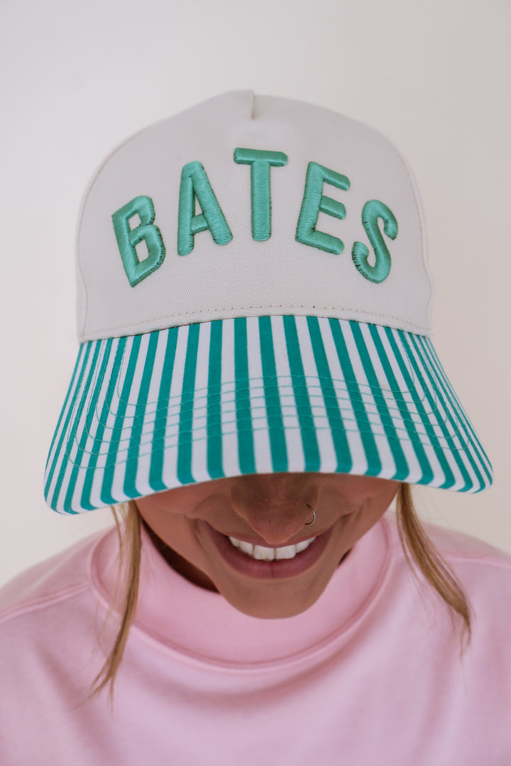 Bates Puff Embroidered Trucker Hat - Green