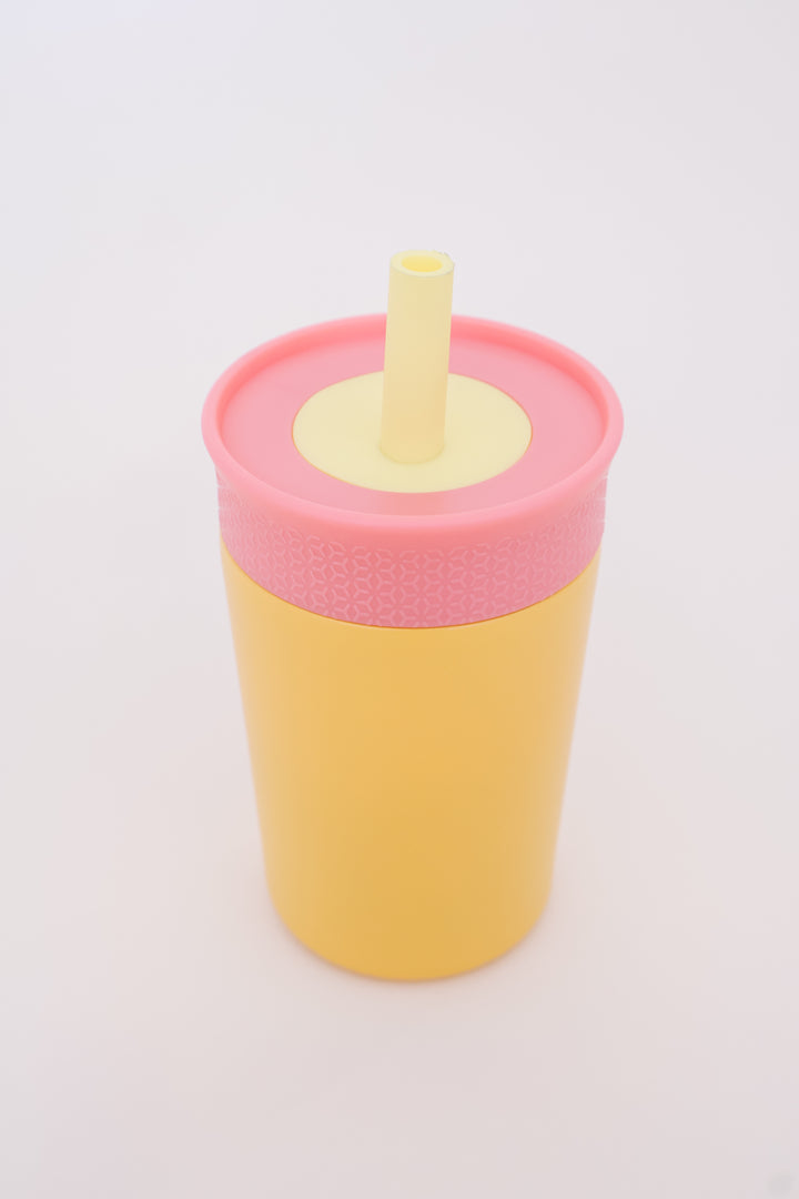 Kids Stainless Steel Water Bottle 12oz - Orange/Pink