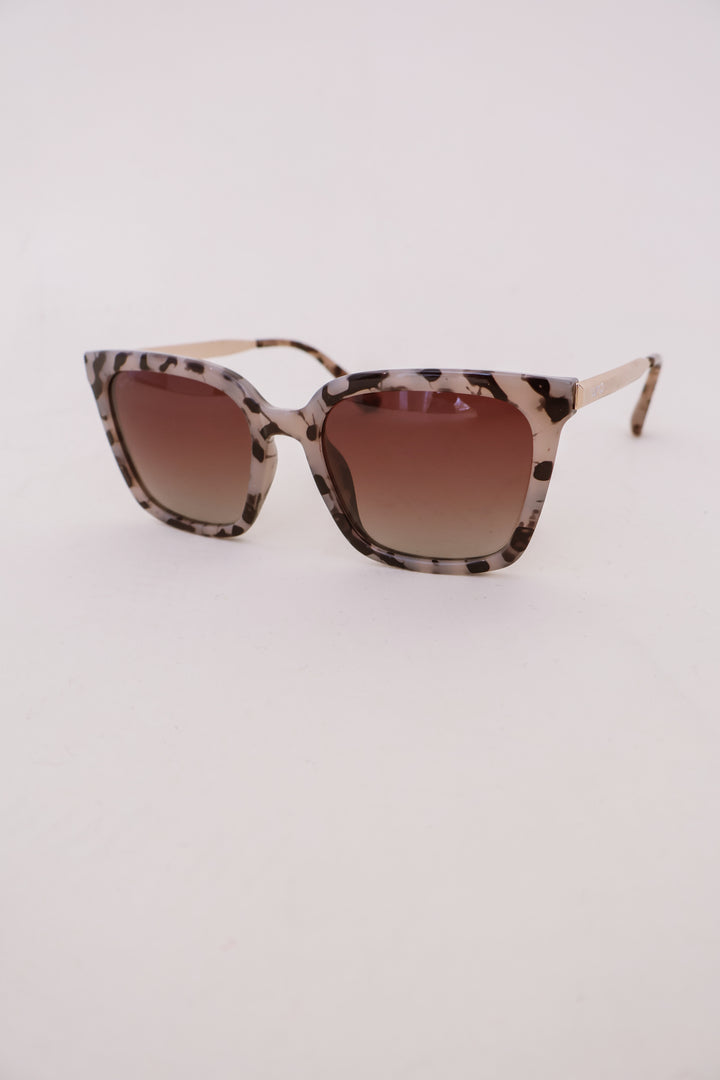 Madison Polarized Sunglasses - Beige Tortoise