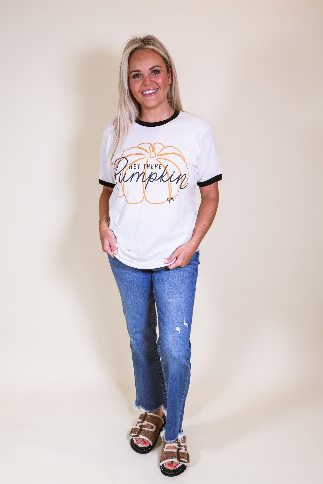Hey There Pumpkin Ringer Tee