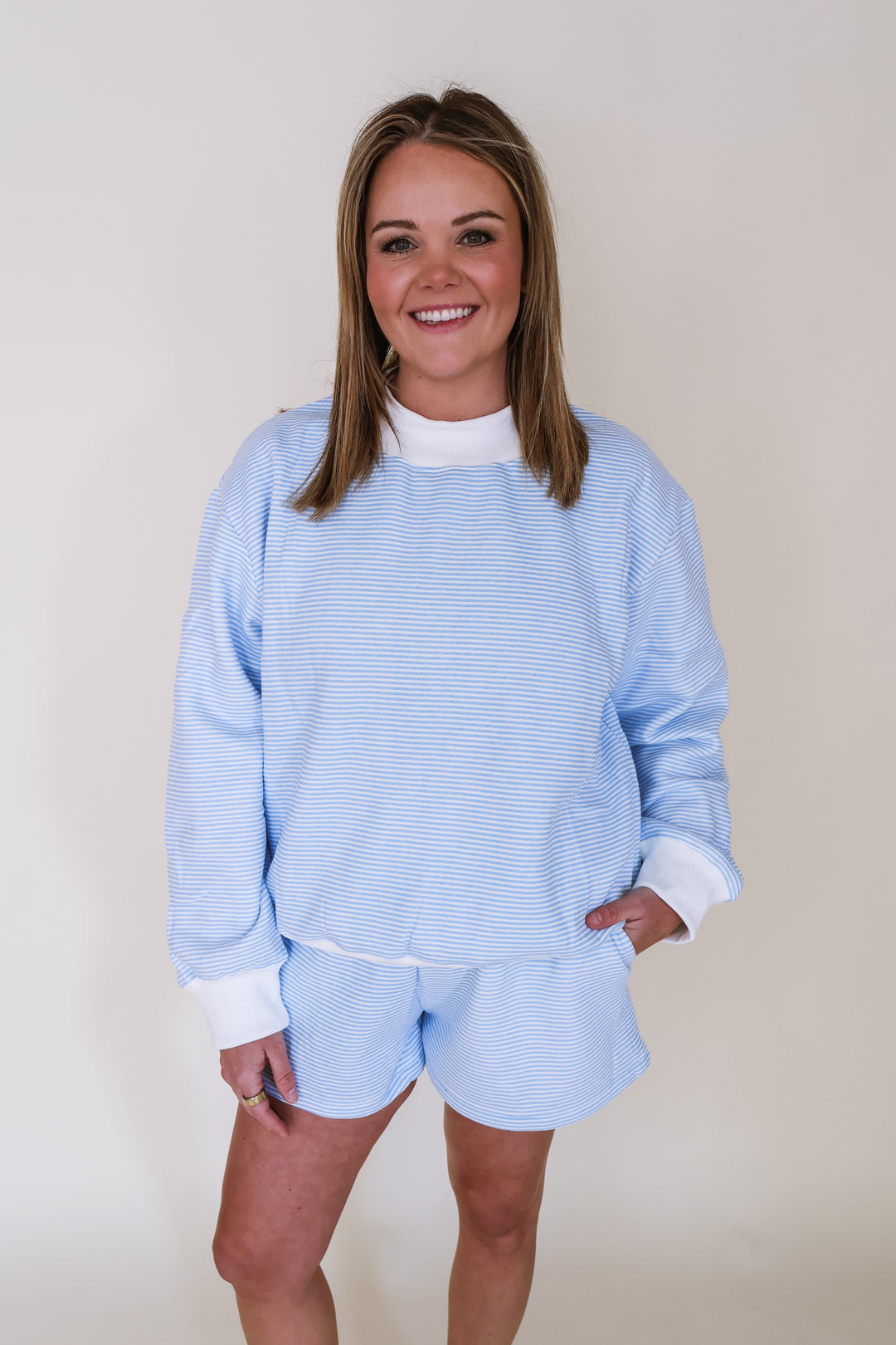 The It Girl Striped Set - Blue