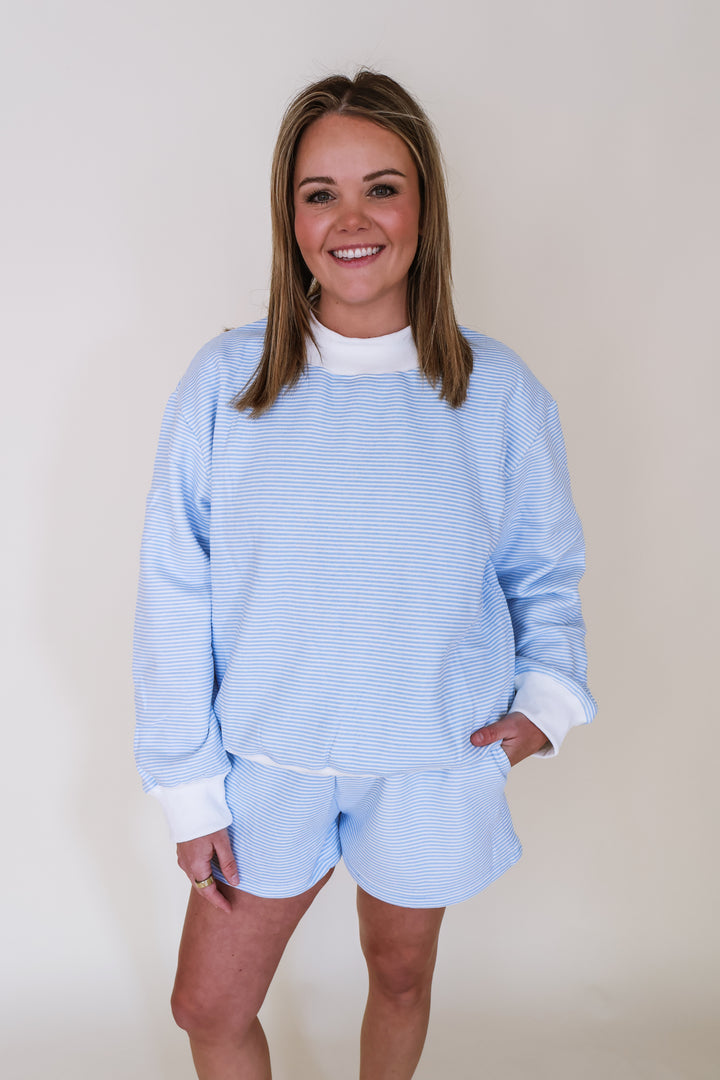 The It Girl Striped Set - Blue