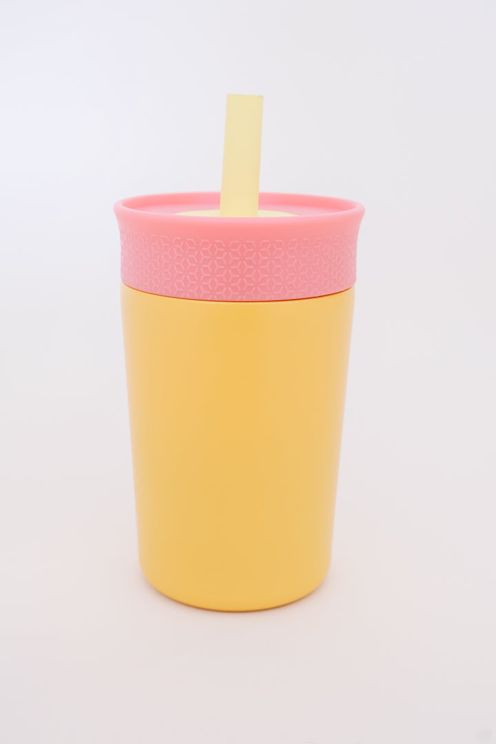 Kids Stainless Steel Water Bottle 12oz - Orange/Pink