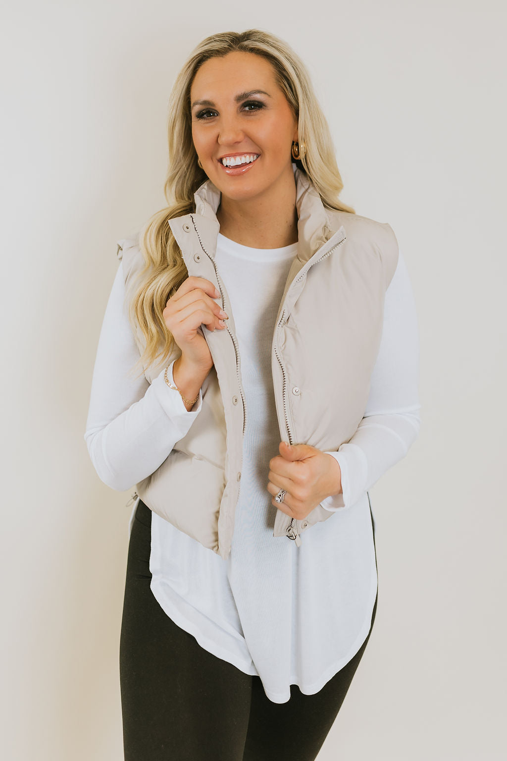 The Perfect Puffer Vest - Natural