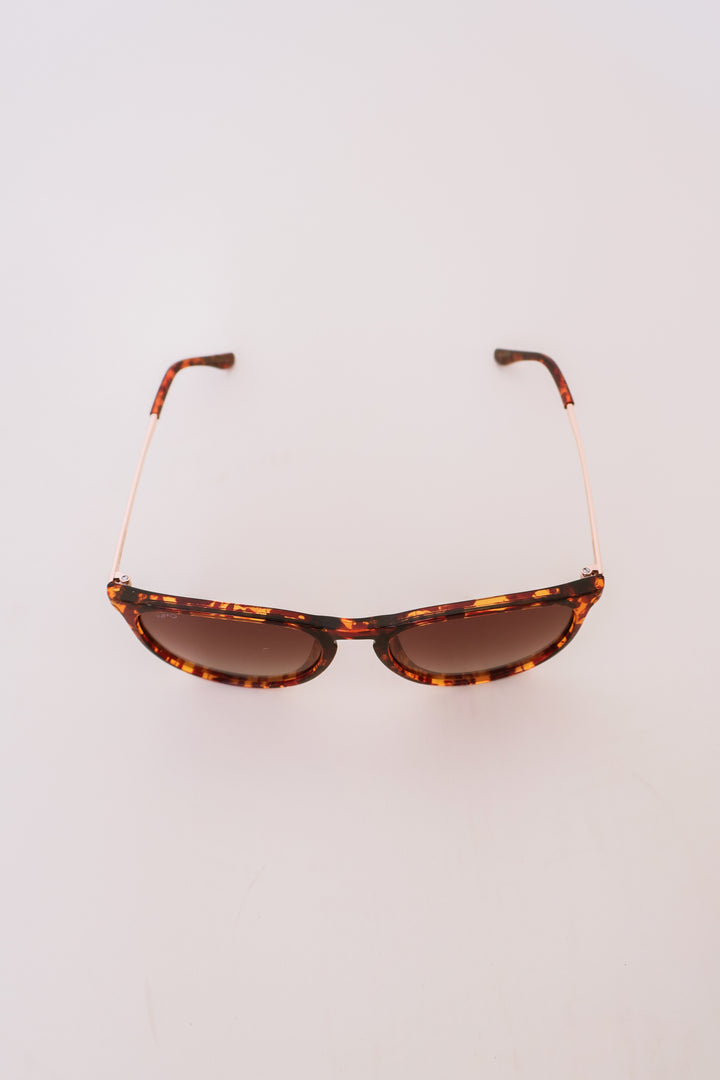 Drew - Women's Polarized Round Sunglasses - Tortoise/Brown