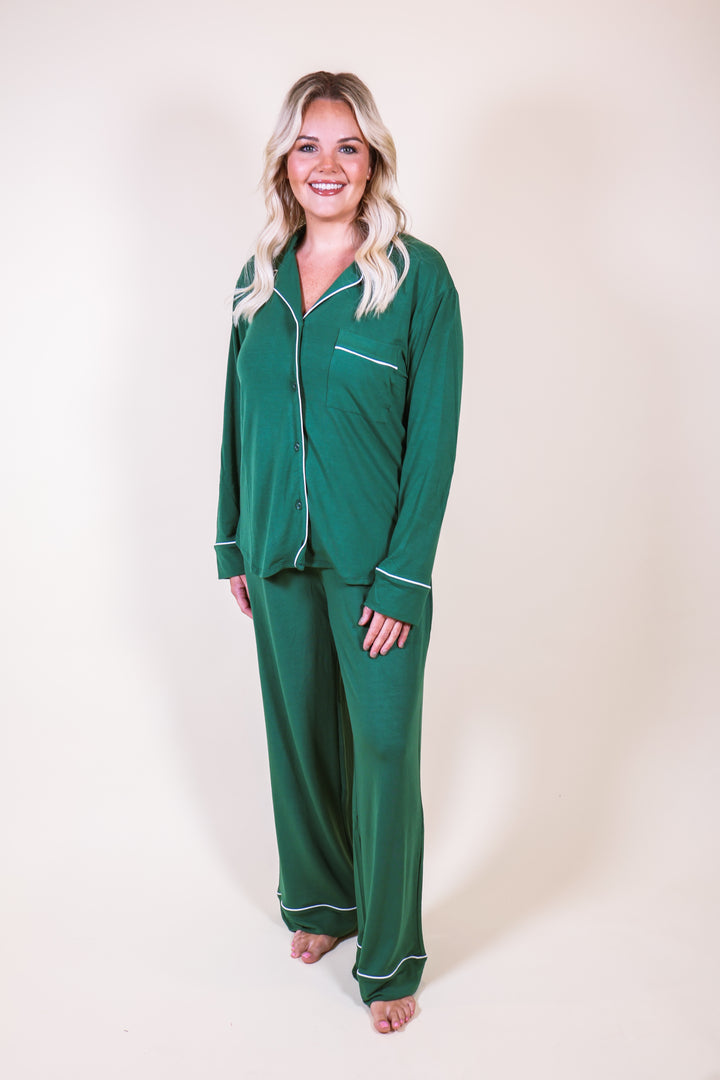 Slumber Party Pajama Set - Green