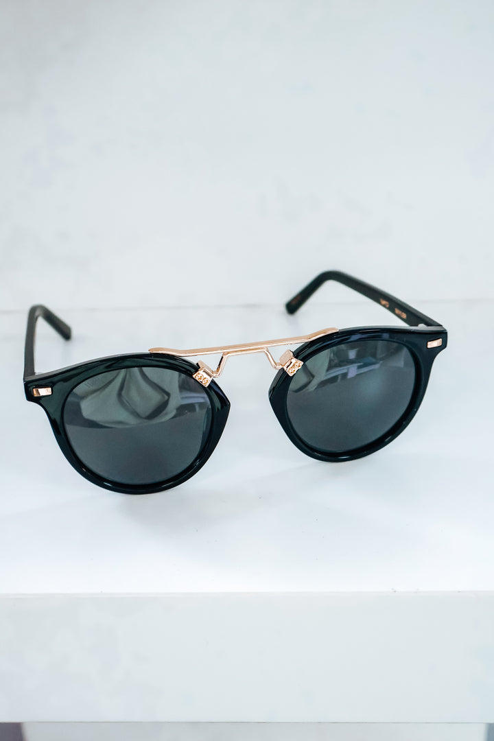 Skyler Polarized Sunglasses - Black/Black