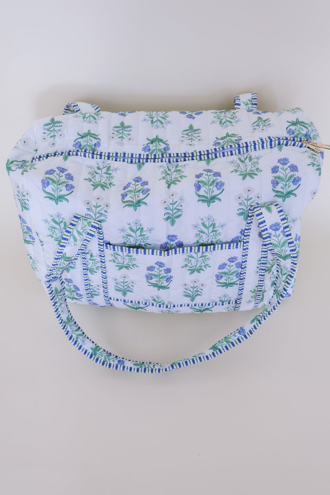 Floral Cotton Quilted Weekender Bag