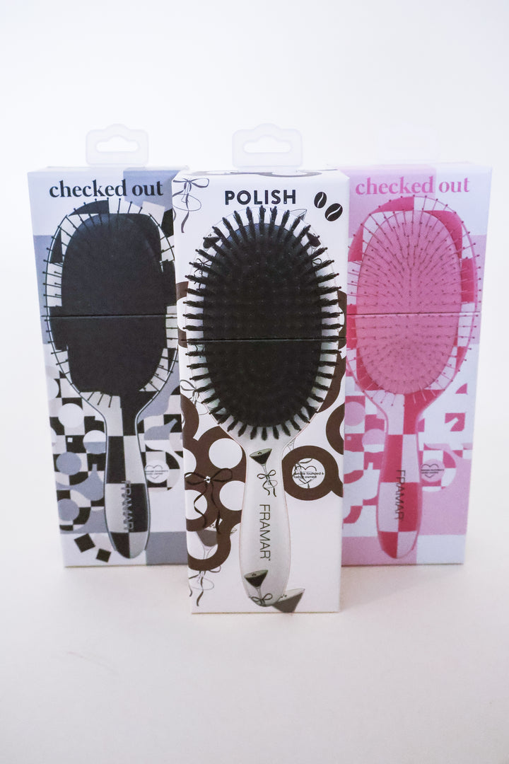 Espresso Boar Bristle Hair Brush