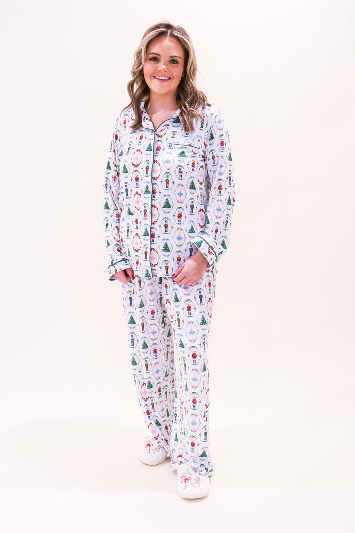 Women's Nutcracker Waltz Long Sleeve Pajama Set