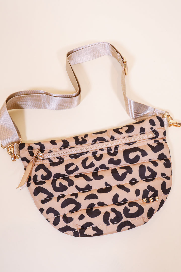 Jolie Puffer Belt Bag - Leopard