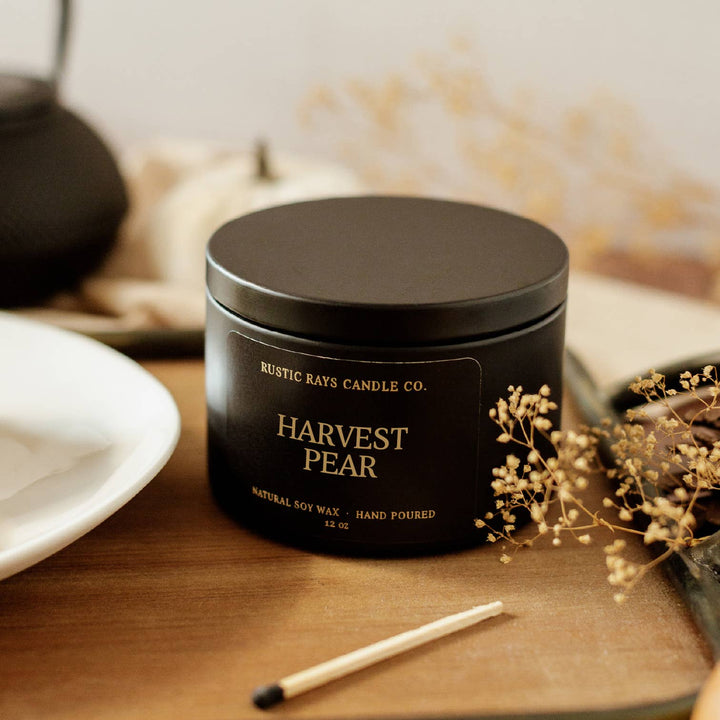 Harvest Pear 12 oz Soy Candle - Fall Home Decor & Gifts