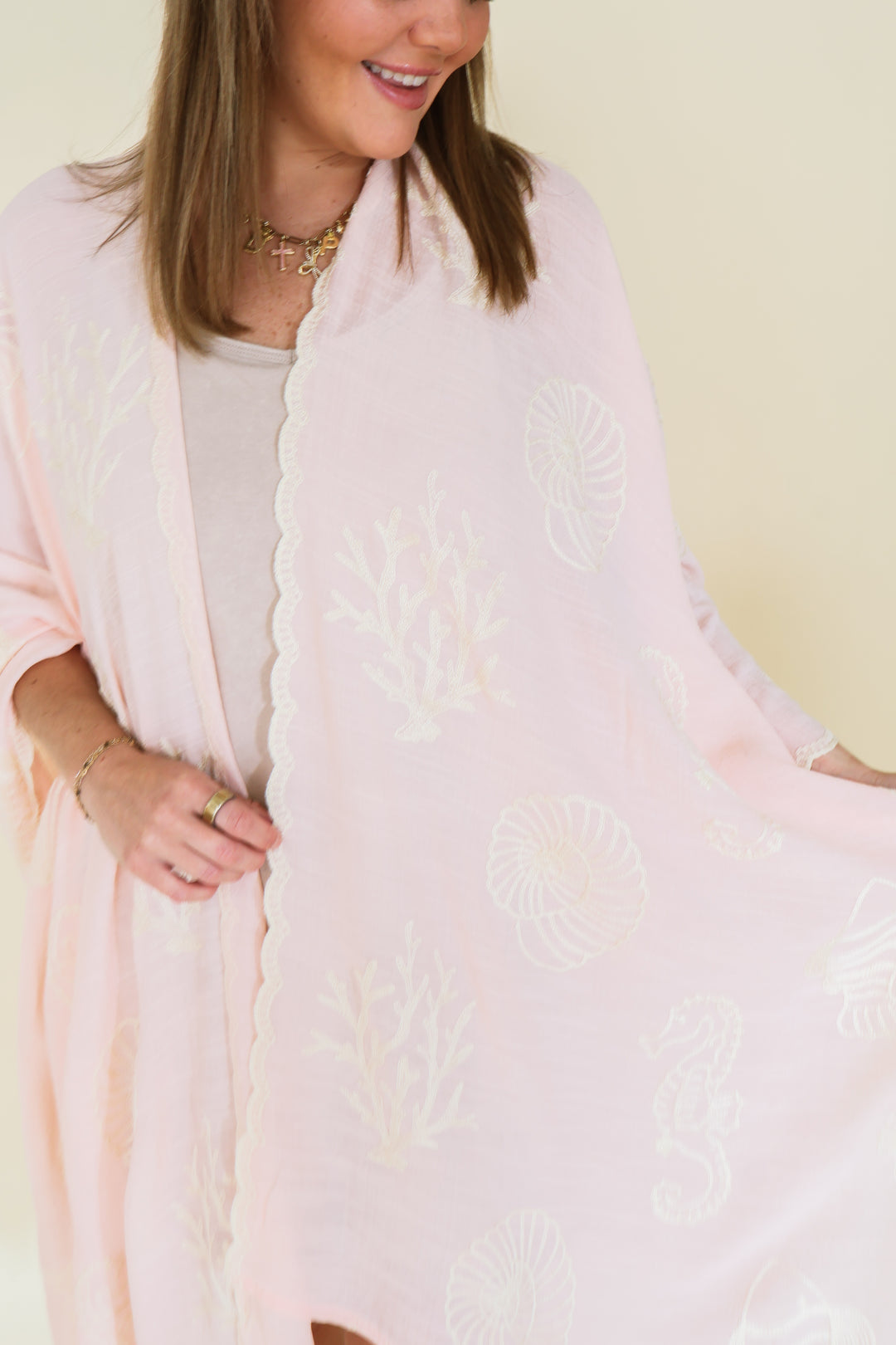 Coastal Spring Cover Up - Pink