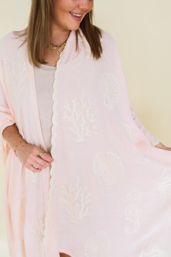 Coastal Spring Cover Up - Pink