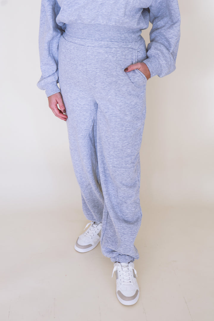 On The Go Moments Joggers - Heather Grey