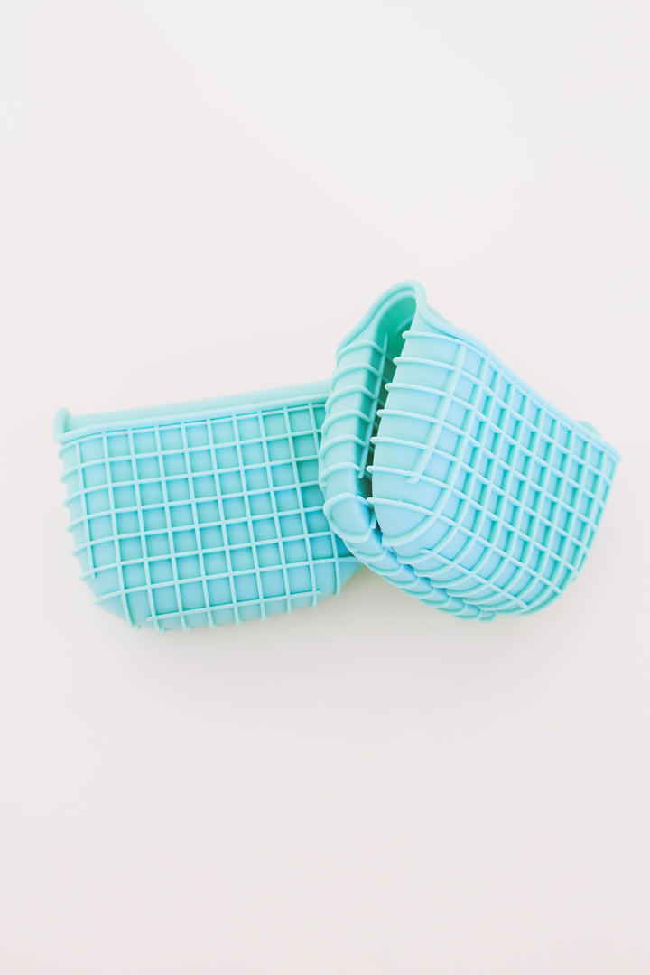 Heat Resistant Silicone Oven Mitts – Mint