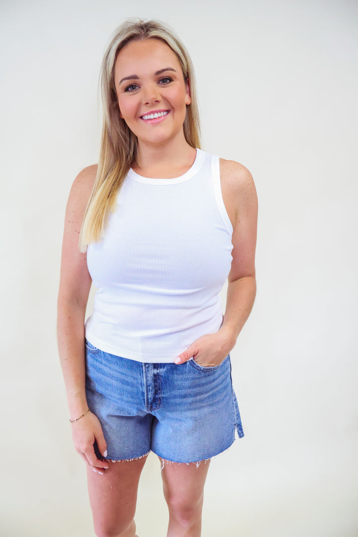 Evie Tank - White