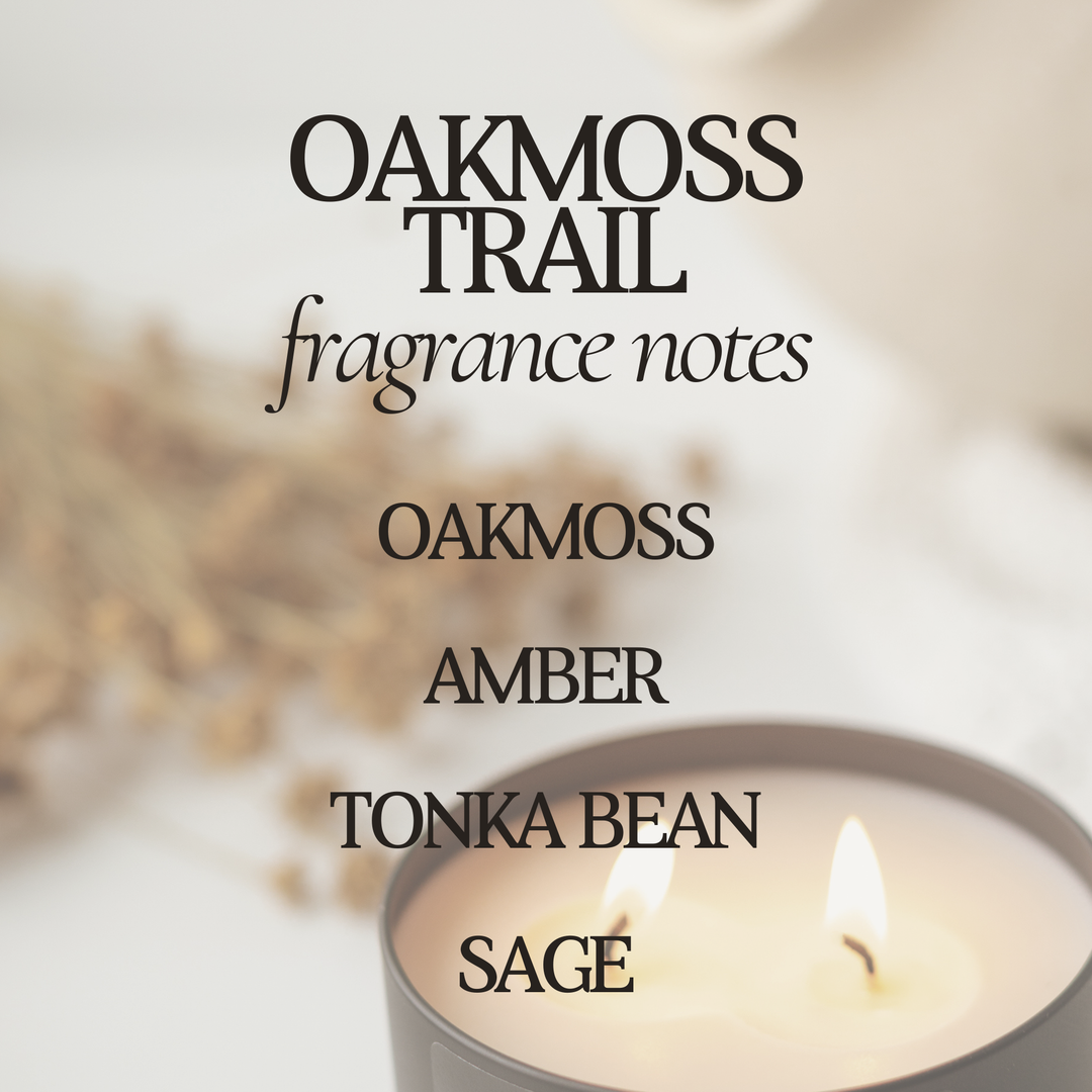 Oakmoss Trail 12 oz Soy Candle - Home Decor & Gifts