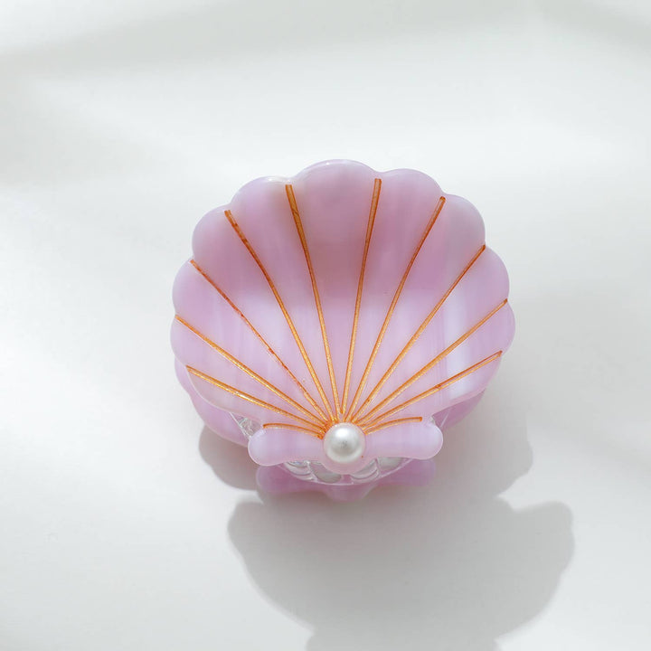 Pearl | Seashell with Pearl Claw Clip