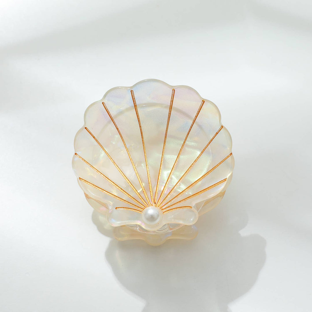 Pearl | Seashell with Pearl Claw Clip
