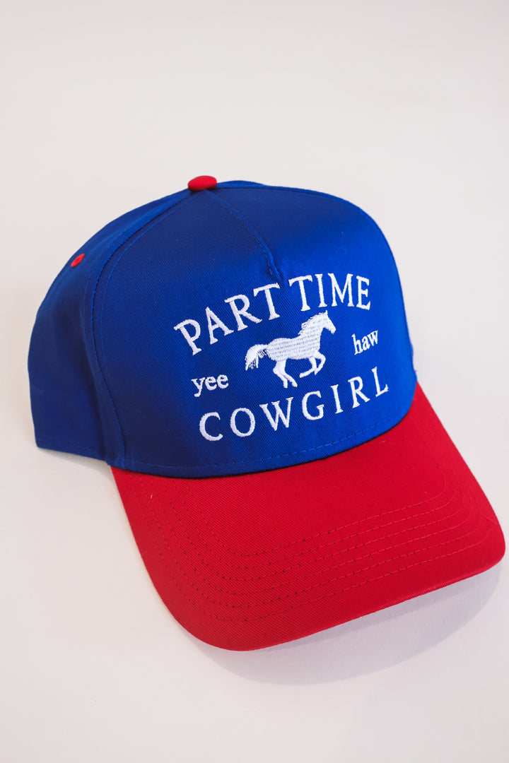 Part Time Cowgirl Two Tone Trucker