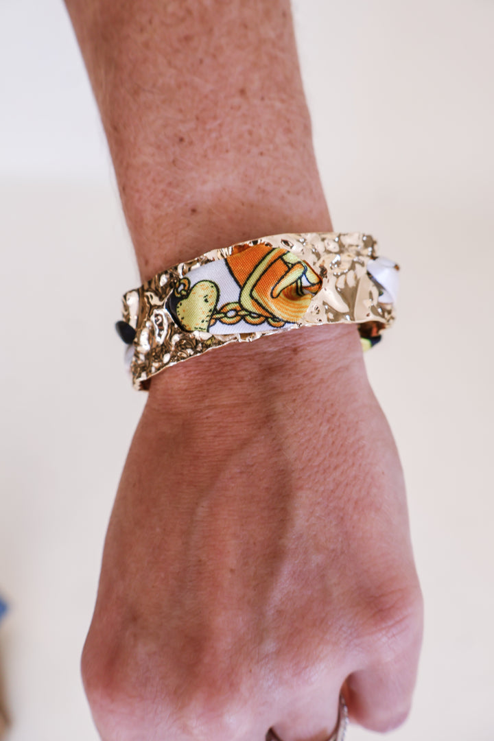 18K Gold-Plated Scarf Cuff Bracelet
