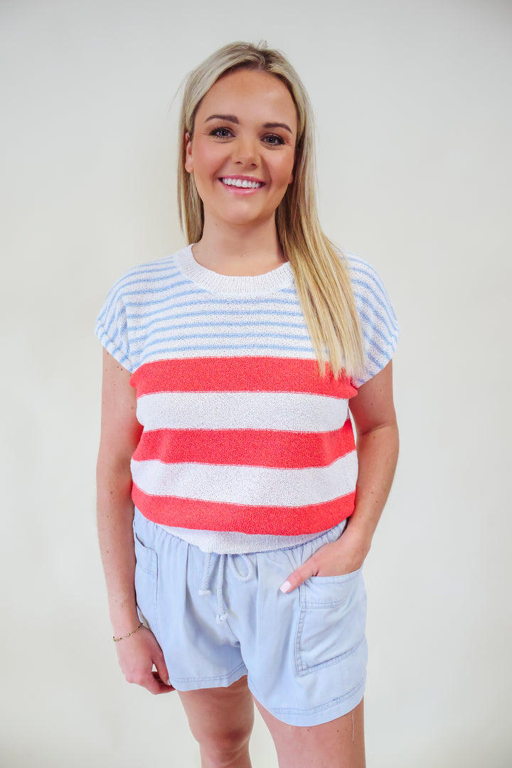 Carrie Ann Striped Top