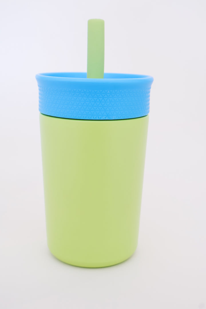 Kids Stainless Steel Water Bottle 12oz - Turquoise/Lime