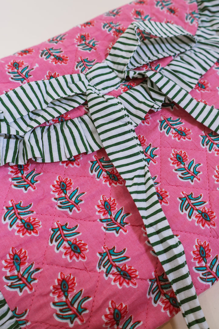 Floral Computer/Tablet Sleeve - Pink