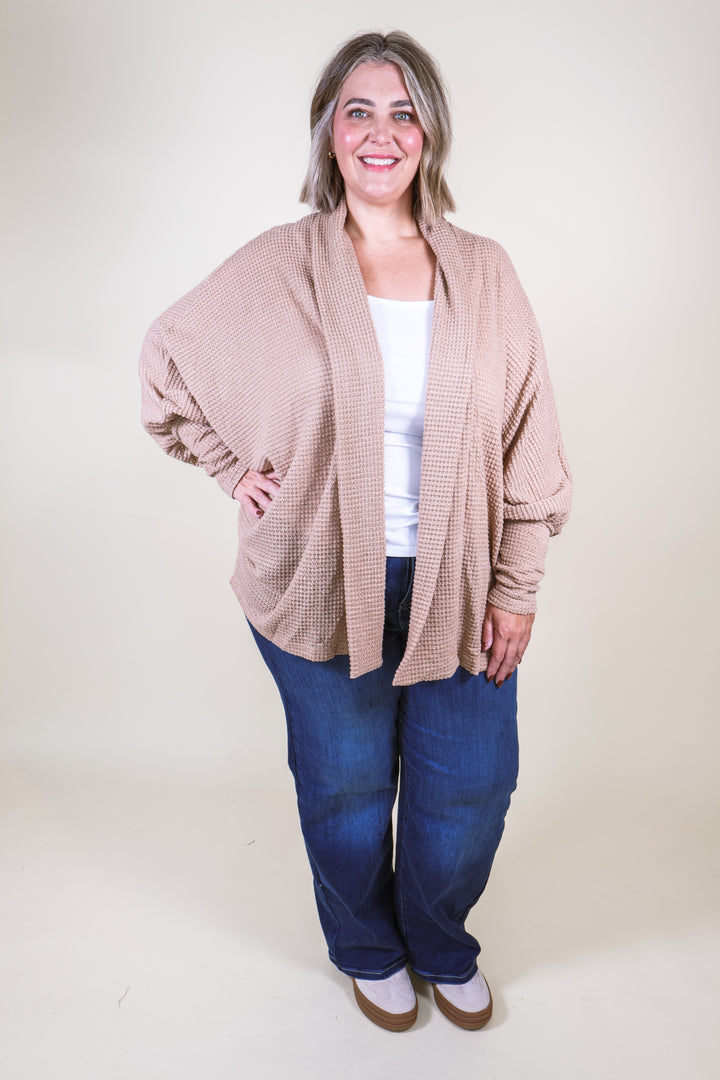 Sunset Stroll Knit Cardigan - Mocha