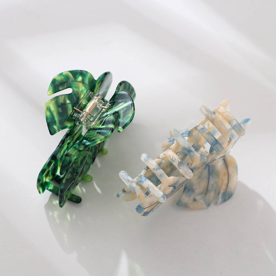 Monstera Leaf Claw Clip