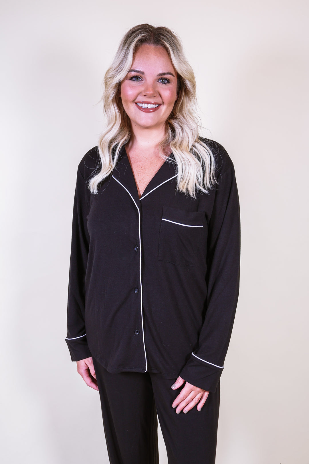 Slumber Party Pajama Set - Black