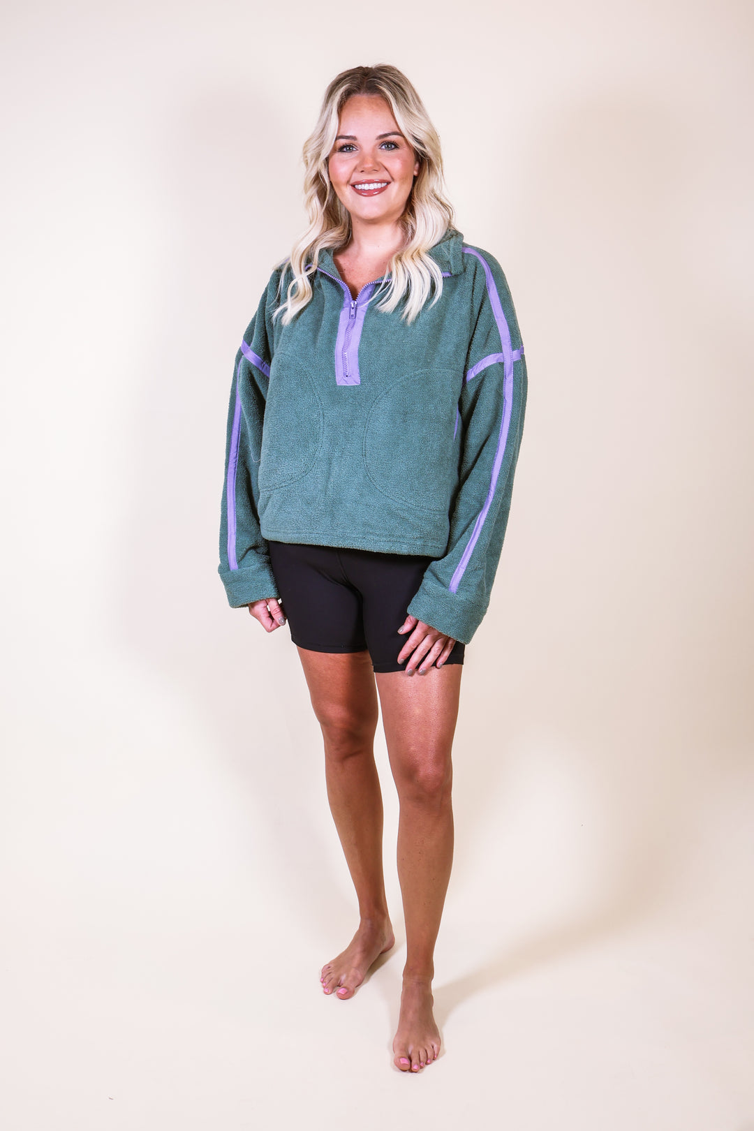 Modern Half-Zip Jacket - Pistachio