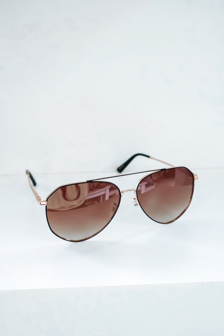 Ramsey Polarized Sunglasses - Gold/Brown