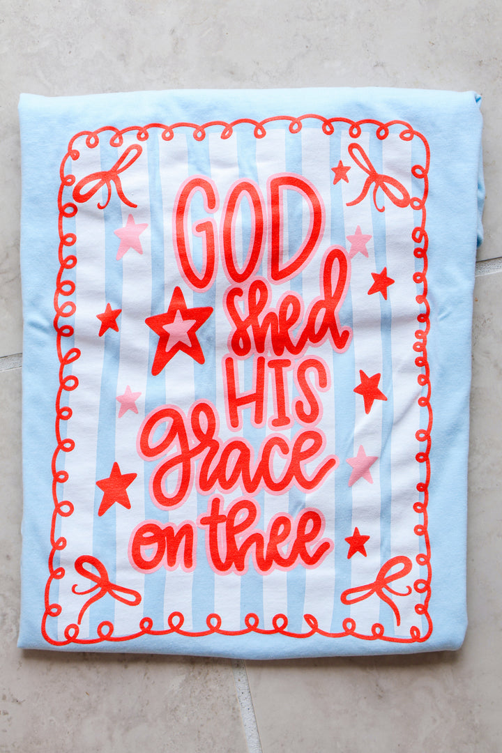 Grace On Thee Tee - Chambray