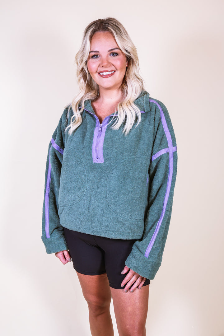 Modern Half-Zip Jacket - Pistachio